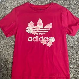 floral adidas top